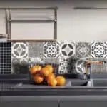 Tile Cover Brown πλακάκια διακόσμησης τοίχων κουζίνας και μπάνιου