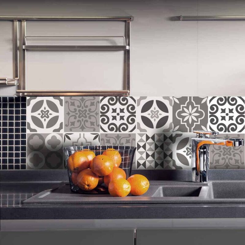Tile Cover Brown πλακάκια διακόσμησης τοίχων κουζίνας & μπάνιου