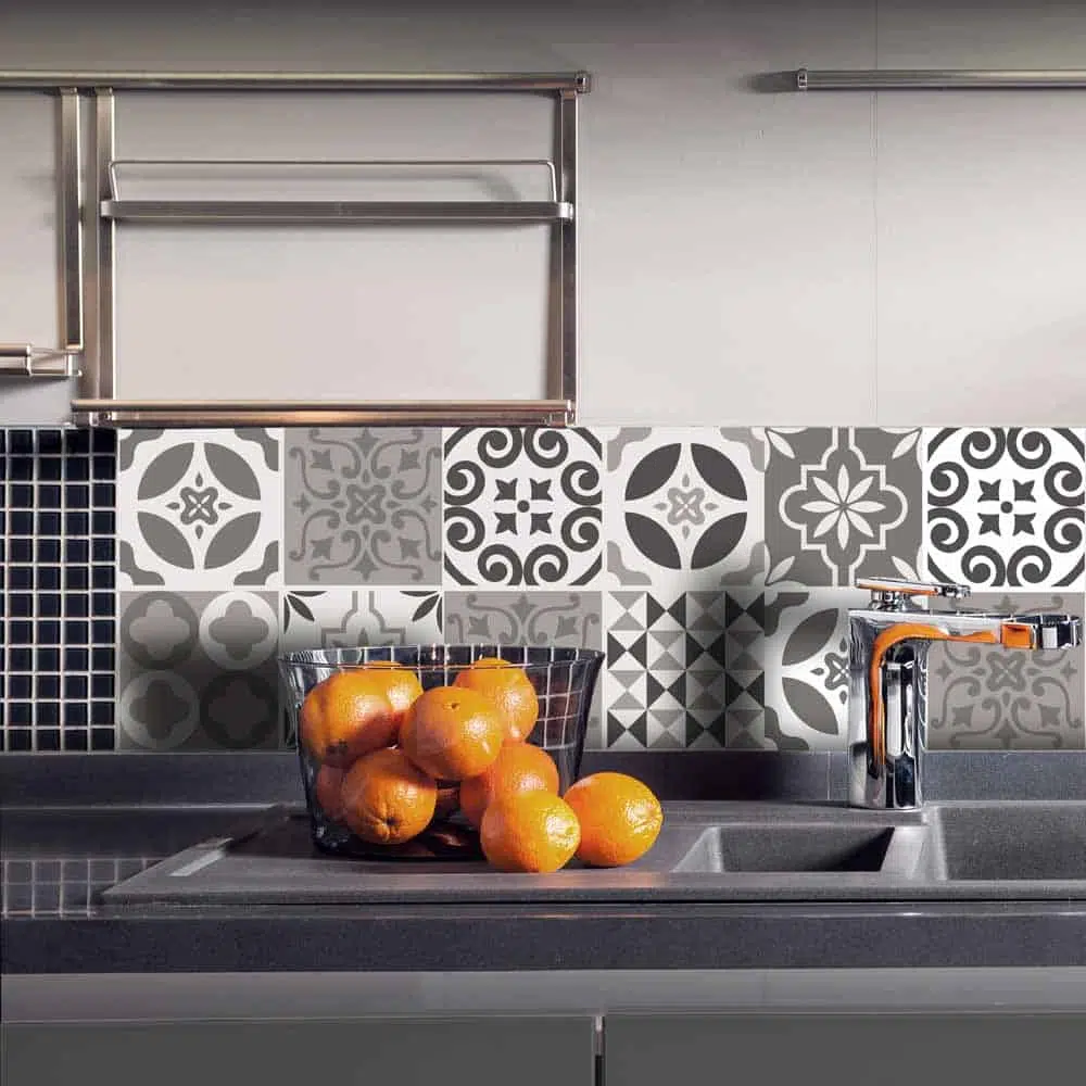 Tile Cover Brown πλακάκια διακόσμησης τοίχων κουζίνας και μπάνιου