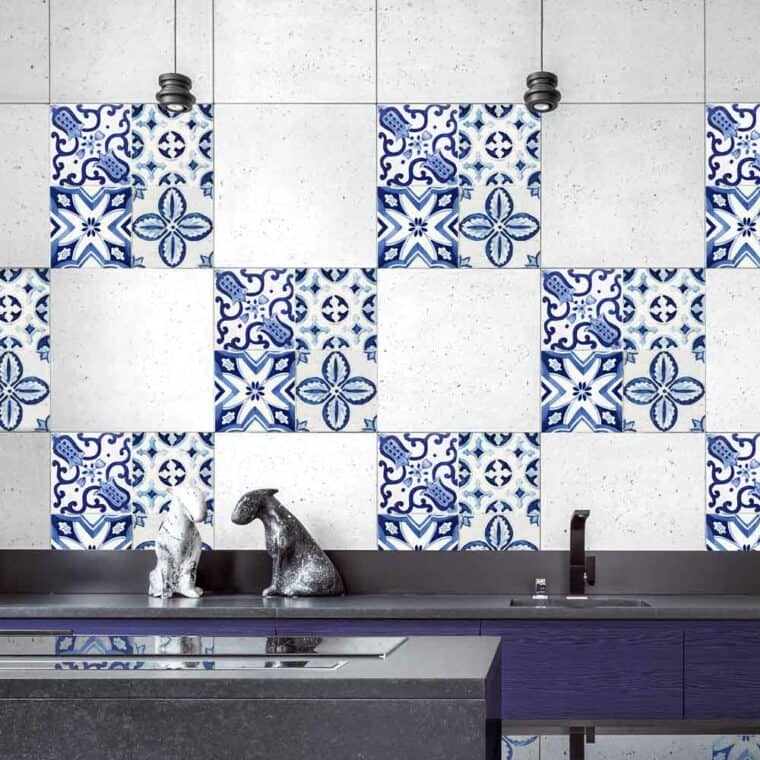 Tile Cover Azulejos πλακάκια διακόσμησης τοίχων κουζίνας & μπάνιου