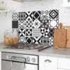 B & W Azulejos πάνελ αλουμινίου εστίας