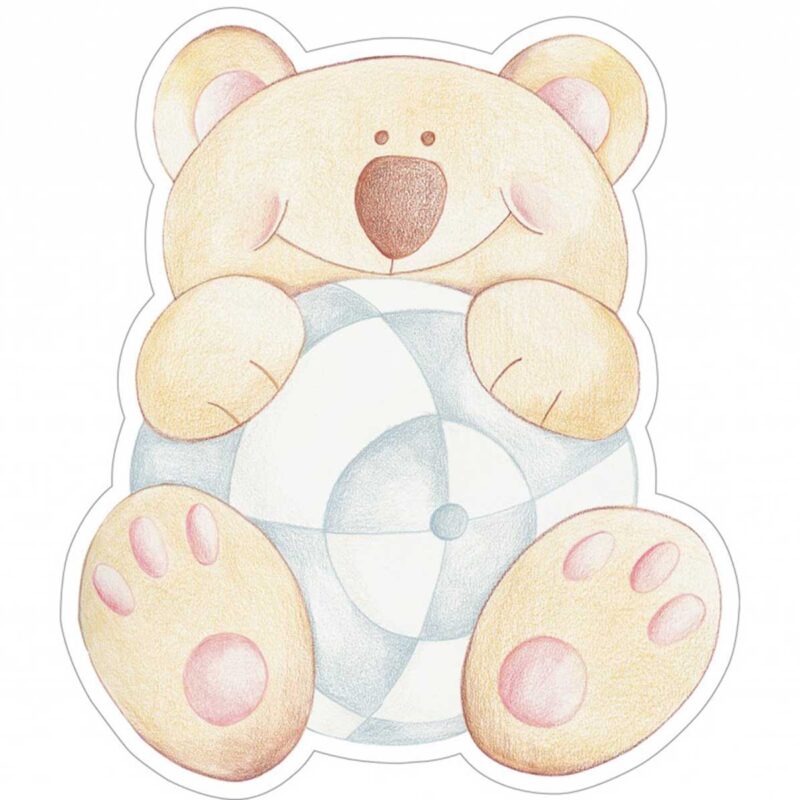 Bear Brothers αφρώδη αυτοκόλλητα 3 επιπέδων Medium