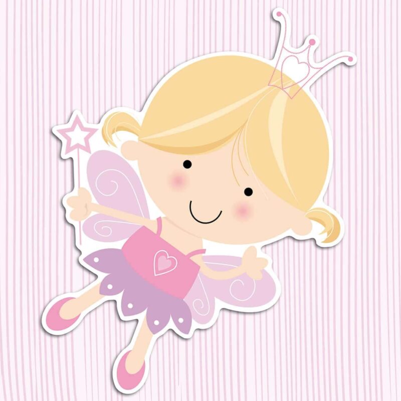 Happy Fairies αφρώδη αυτοκόλλητα 3 επιπέδων Medium