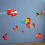Fireman αυτοκόλλητα τοίχου L