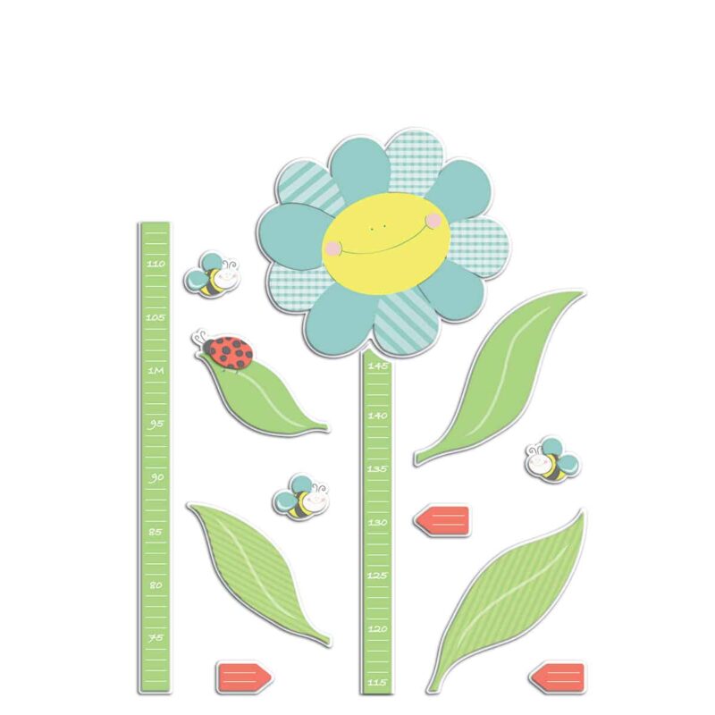 18503 SMILING FLOWERS υψομετρητής αυτοκόλλητος