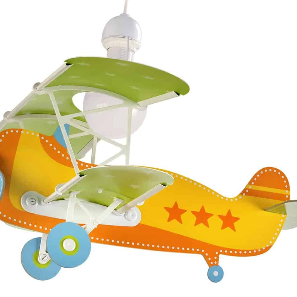 Baby Planes παιδικό φωτιστικό οροφής πορτοκαλί αεροπλάνο