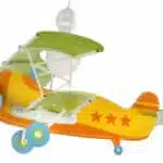 Baby Planes παιδικό φωτιστικό οροφής σχήμα αεροπλάνο πορτοκαλί