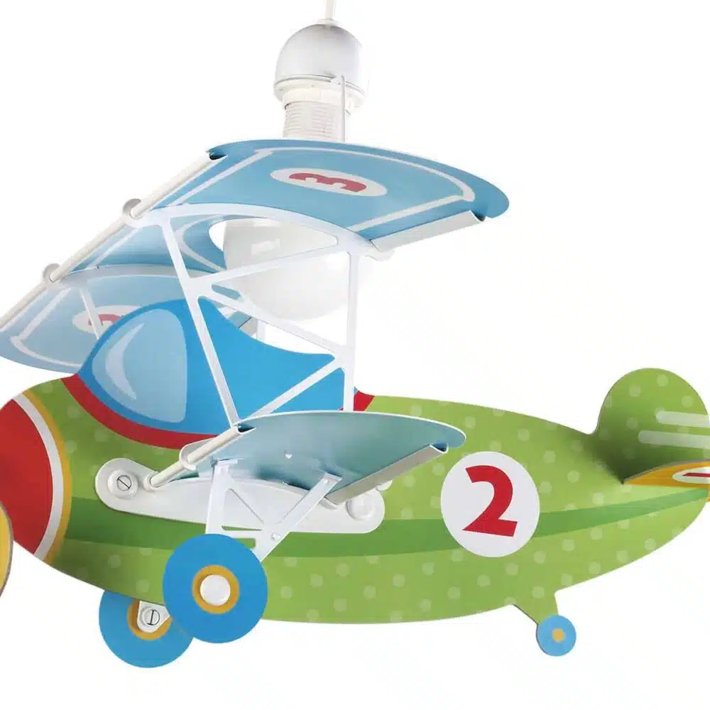 54022 Baby Planes παιδικό φωτιστικό οροφής πράσινο αεροπλάνο