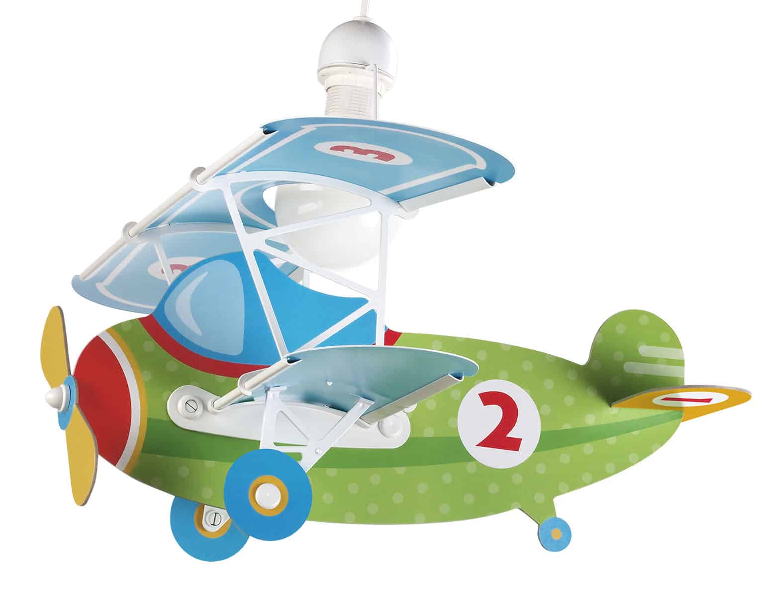 54022 Baby Planes παιδικό φωτιστικό οροφής πράσινο αεροπλάνο