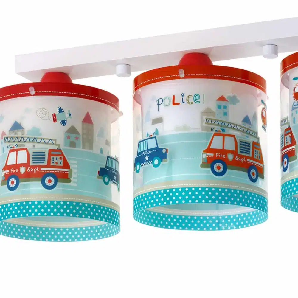 Παιδικό φωτιστικό οροφής τρίφωτο police