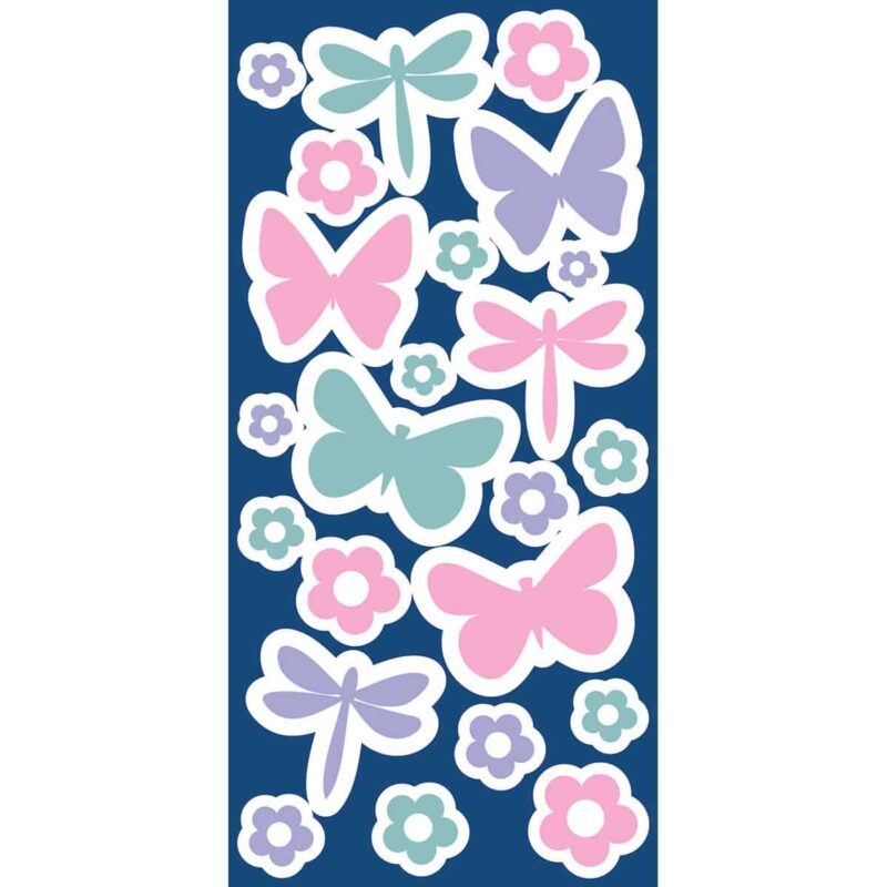 Butterflies φωσφορίζοντα αυτοκόλλητα τοίχου Small