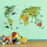 World Map αυτοκόλλητα τοίχου XL