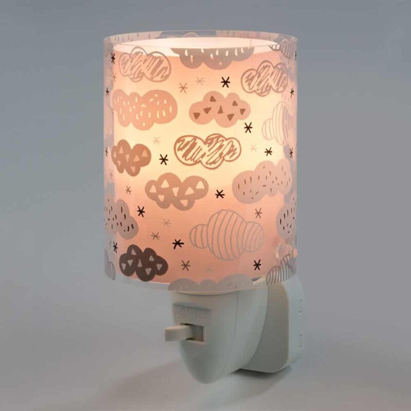 Clouds Pink φωτιστικό νύκτας πρίζας LED
