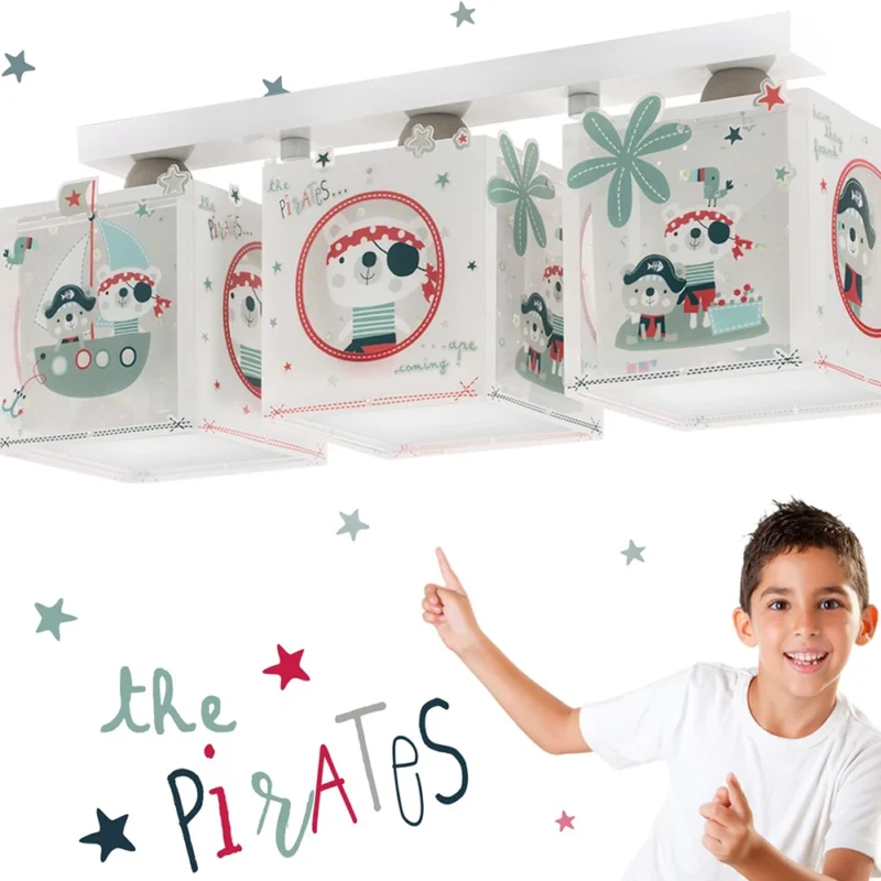 The Pirates τρίφωτο οροφής ράγας που φωσφορίζει στο σκοτάδι