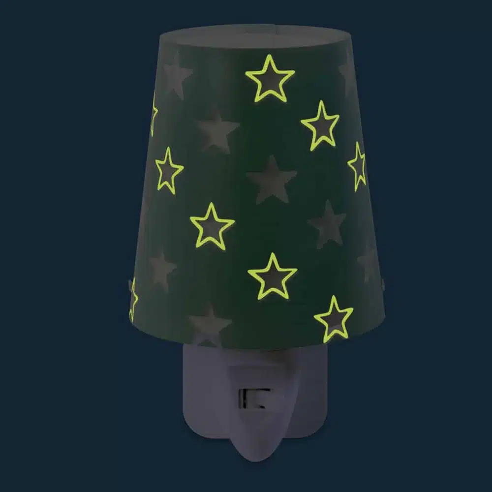 81215 H Stars Green παιδικό φωτιστικό πρίζας LED