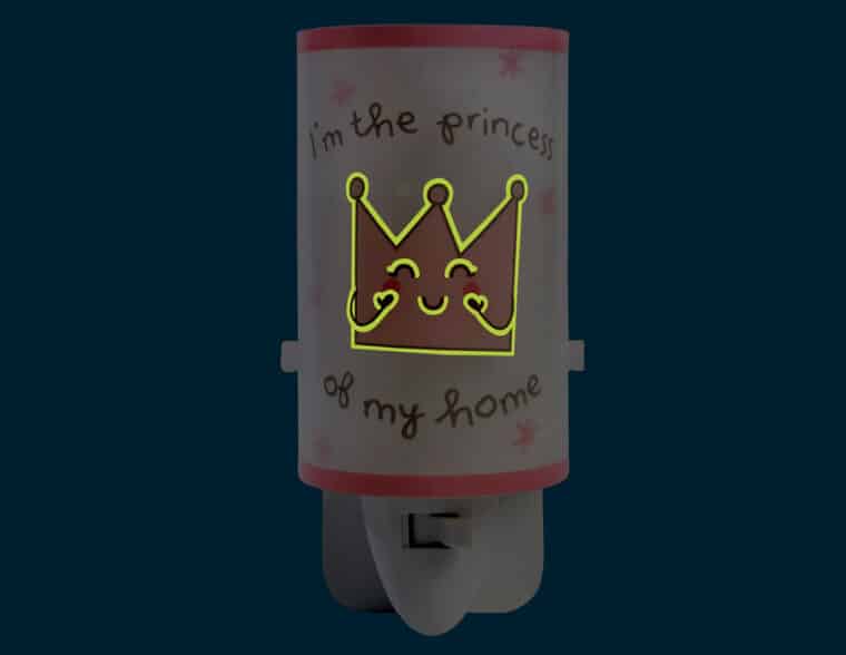 Princess παιδικό φωτιστικό πρίζας LED