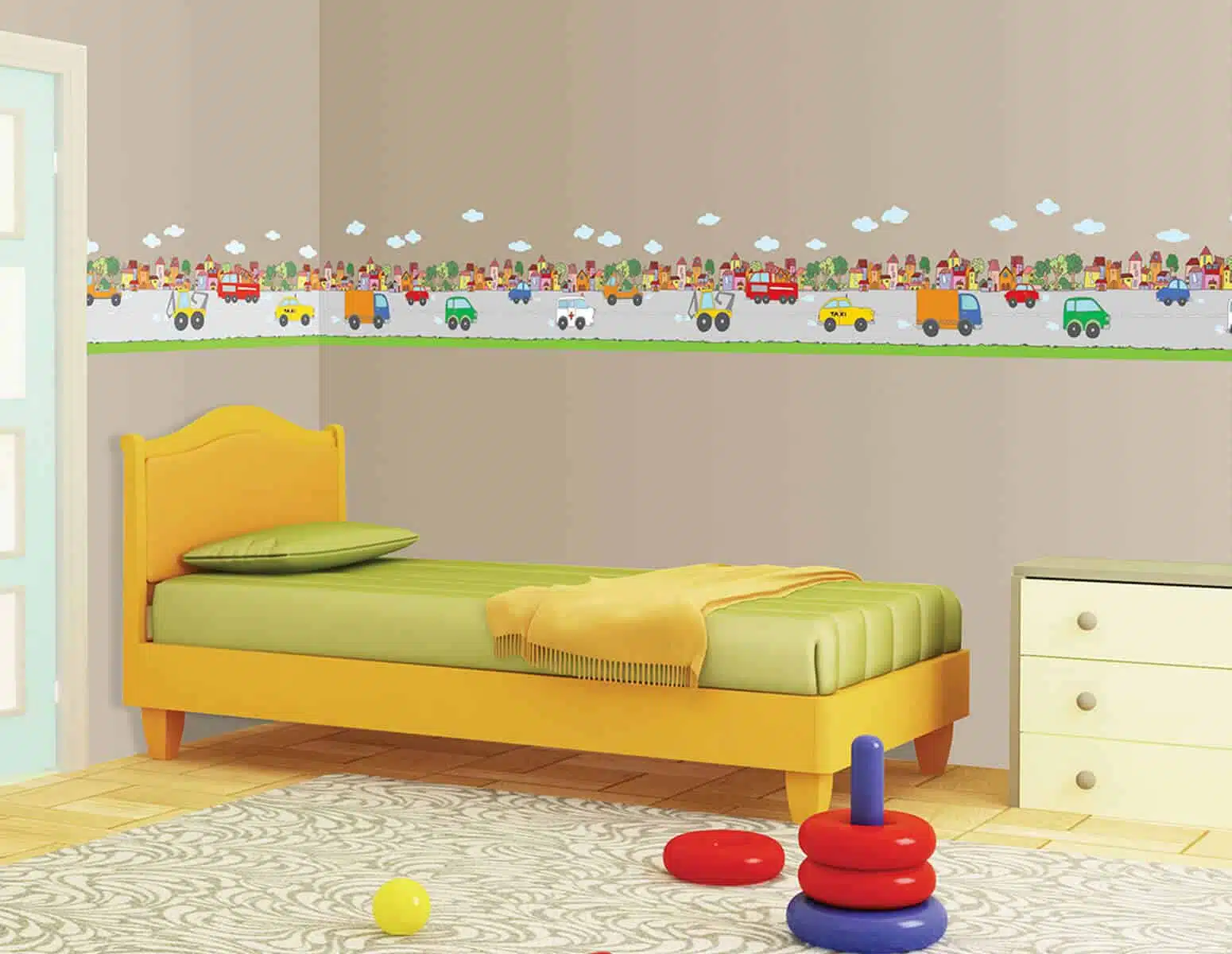 14007 City μπορντούρα τοίχου αυτοκόλλητη 14007 City μπορντούρα τοίχου αυτοκόλλητη