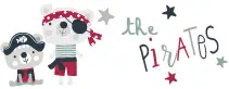 The Pirates κομοδίνου παιδικό φωτιστικό