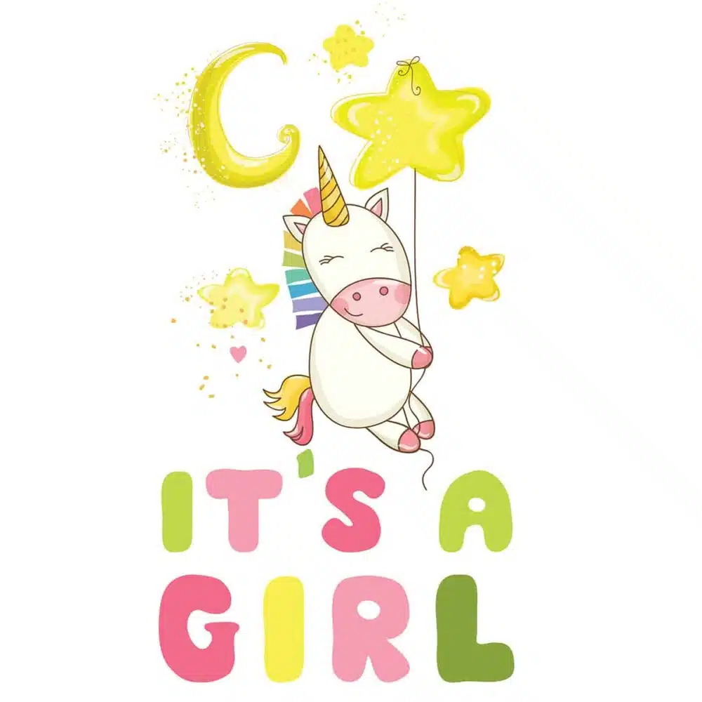 11003 IT’S A GIRL βινυλίου αυτοκόλλητα τοίχου