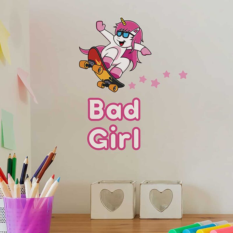 BAD GIRL βινυλίου αυτοκόλλητα τοίχου