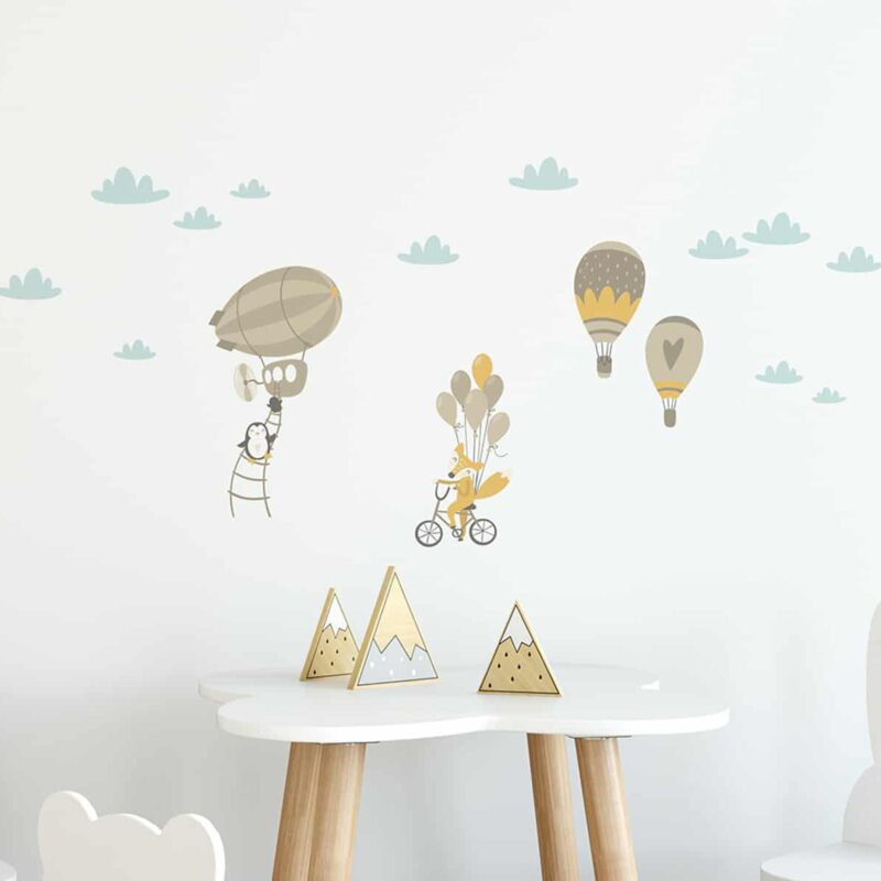 15111 AIR BALLOON βινυλίου αυτοκόλλητα τοίχου