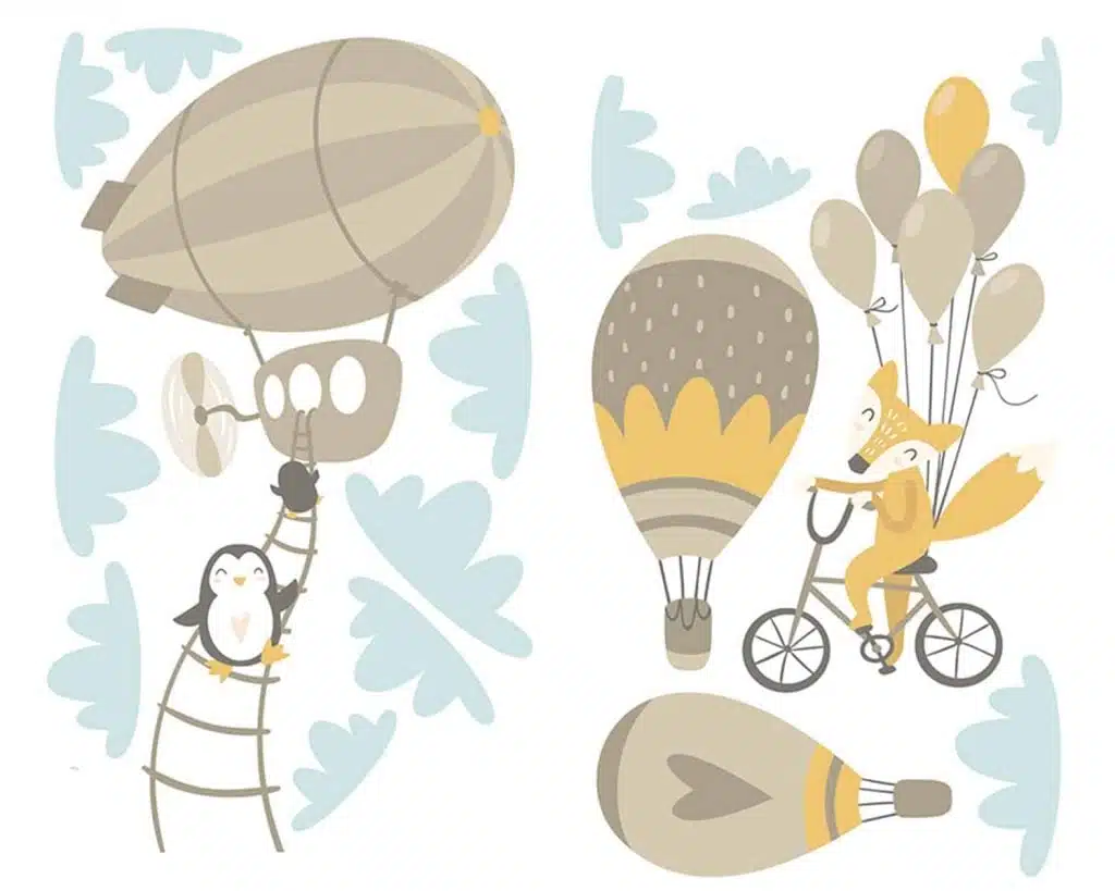 15111_SH AIR BALLOON βινυλίου αυτοκόλλητα τοίχου