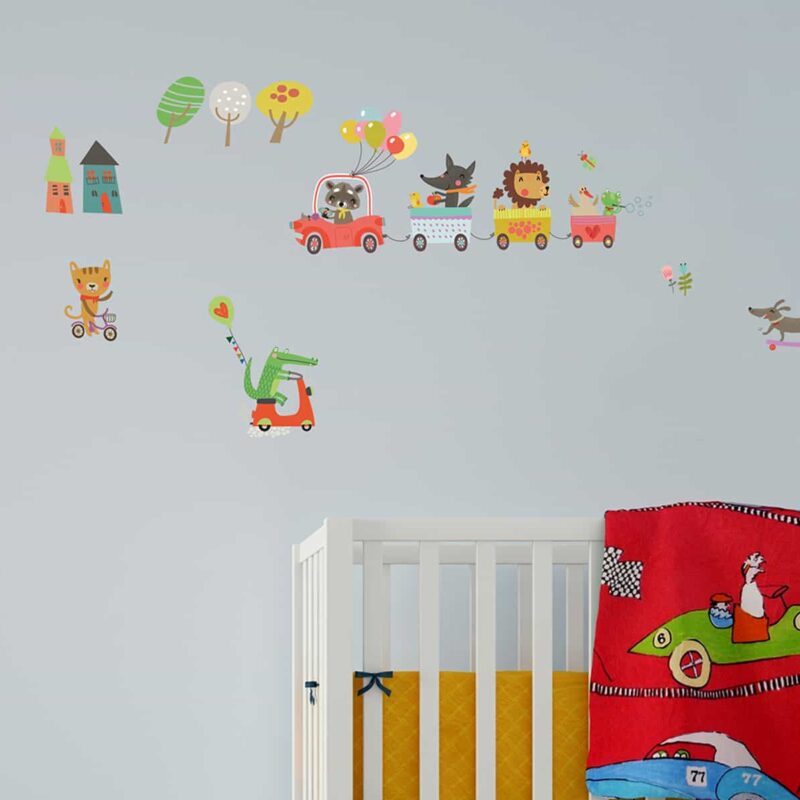 15112 ANIMAL HIGHWAY βινυλίου αυτοκόλλητα τοίχου