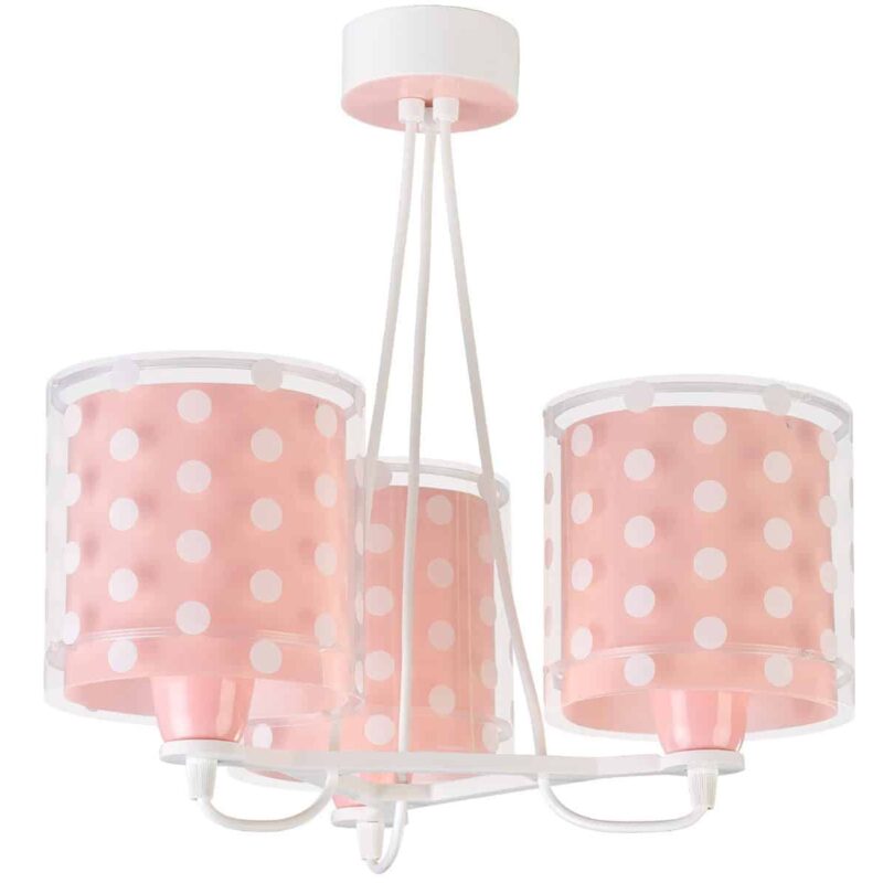 41007 S DOTS PINK κρεμαστό τρίφωτο διπλό τοίχωμα