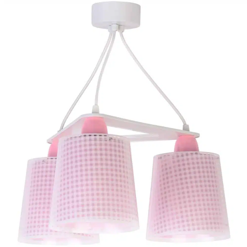 80224 S VICHY PINK κρεμαστό τρίφωτο οροφής