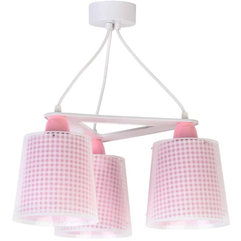 80224 S VICHY PINK κρεμαστό τρίφωτο οροφής