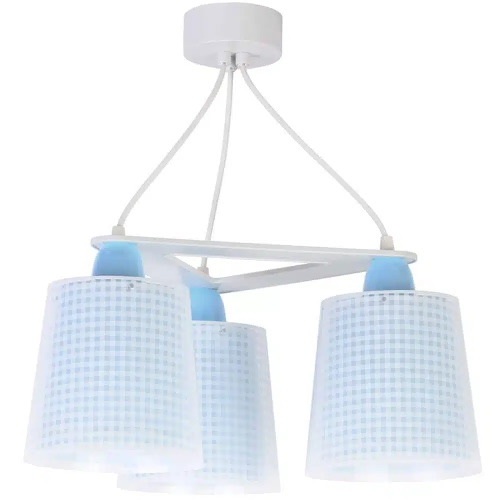 80224 T VICHY BLUE κρεμαστό τρίφωτο οροφής