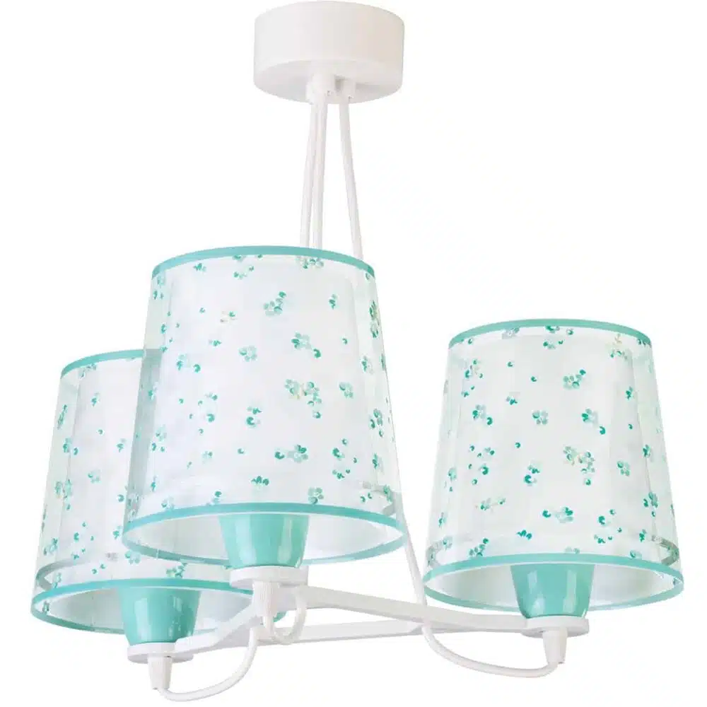 81177 H DREAM FLOWERS GREEN κρεμαστό τρίφωτο διπλό τοίχωμα