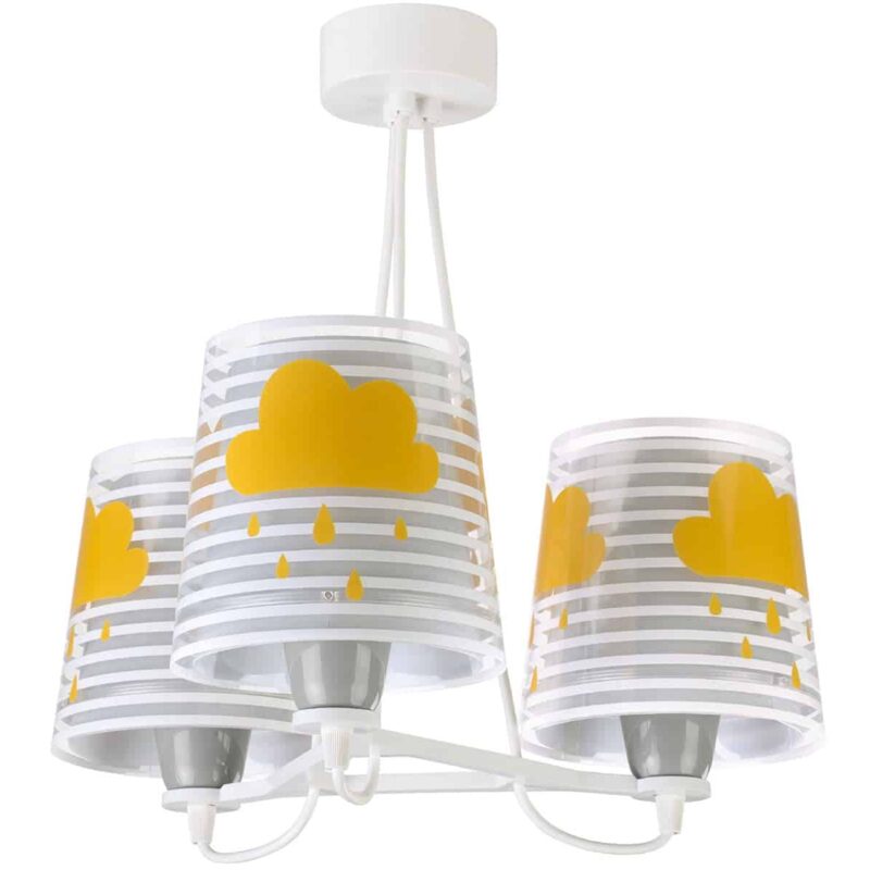 81197 E LIGHT FEELING GRAY κρεμαστό τρίφωτο οροφής