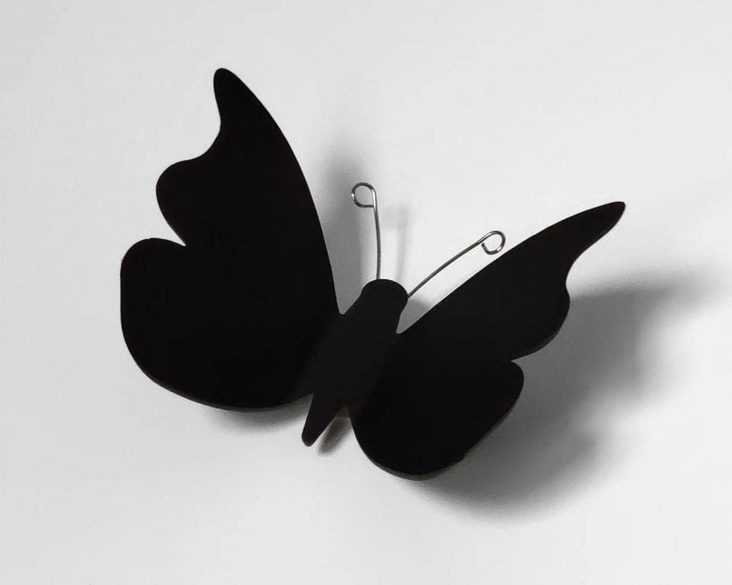 24002 Black Butterflies 3D πολυπροπυλενίου αυτοκόλλητα