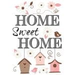 Home Sweet Home αυτοκόλλητα τοίχου L