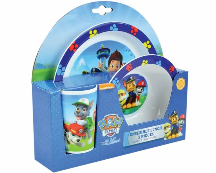 Paw Patrol σερβίτσιο τριών τεμαχίων
