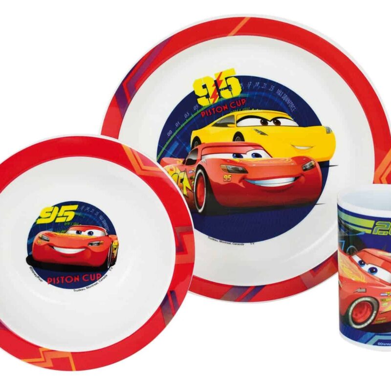 Cars Disney σερβίτσιο τριών τεμαχίων