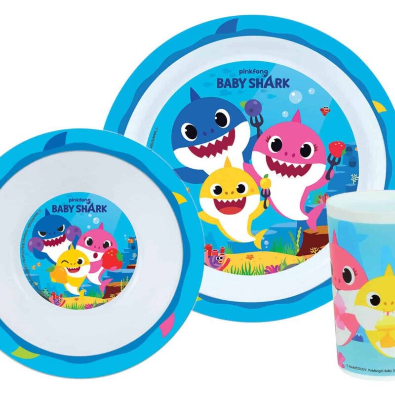 Baby Shark σερβίτσιο τριών τεμαχίων