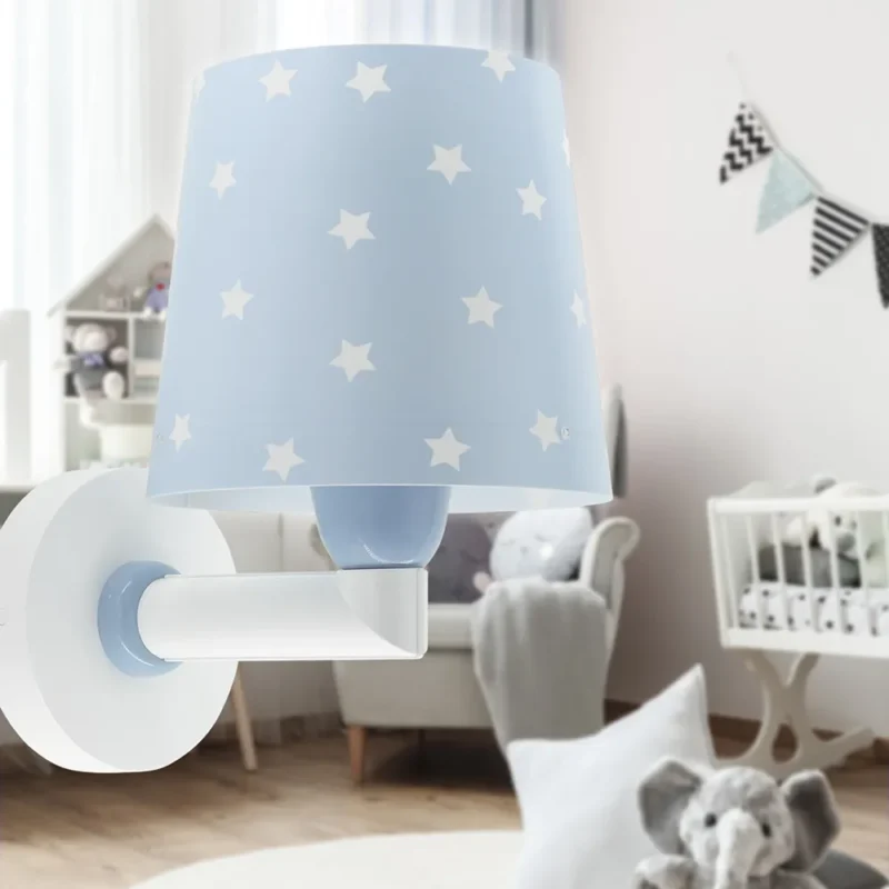 Starlight Blue απλίκα τοίχου σε γαλάζιο με αστέρια που φωσφορίζουν στο σκοτάδι