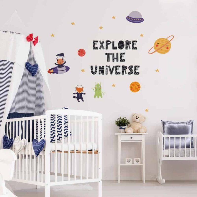 Explore the Universe αυτοκόλλητα με μήνυμα τοίχου