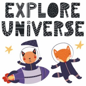 Explore the Universe αυτοκόλλητα με μήνυμα τοίχου (11112)