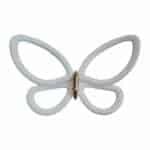 White Metal Butterflies 3D μεταλλικές