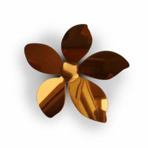 Bronze Flowers 3D πολυπροπυλενίου (24015)