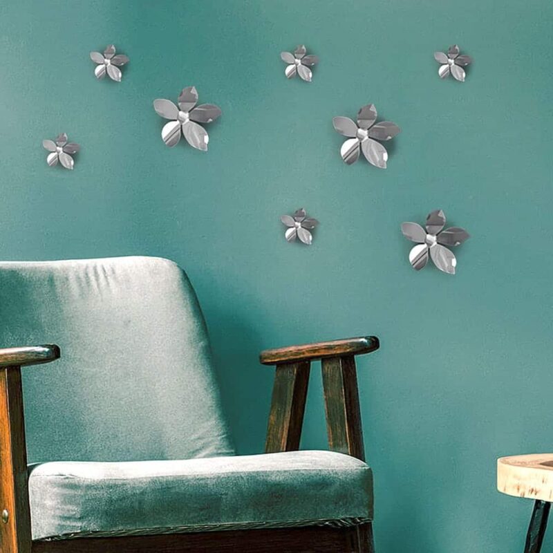 Silver Flowers 3D πολυπροπυλενίου