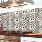 Tile Cover Brown πλακάκια διακόσμησης τοίχων κουζίνας και μπάνιου