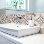 Tile Cover Pink πλακάκια διακόσμησης τοίχων κουζίνας και μπάνιου