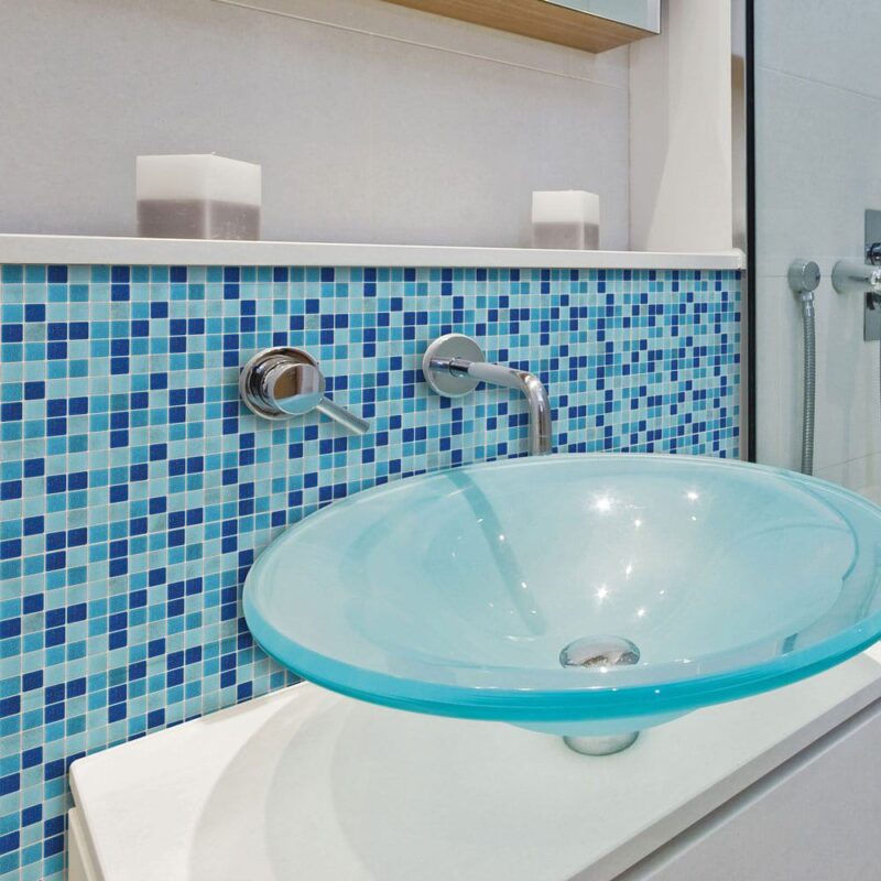 Tile Light Blue πλακάκια διακόσμησης τοίχων κουζίνας & μπάνιου