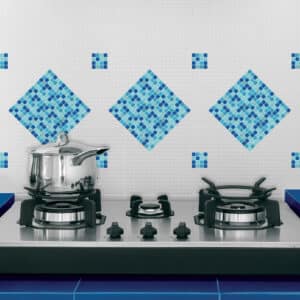 Tile Light Blue πλακάκια διακόσμησης τοίχων κουζίνας & μπάνιου (31314)