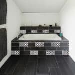Tile Black & White Azulejos πλακάκια διακόσμησης τοίχων κουζίνας και μπάνιου