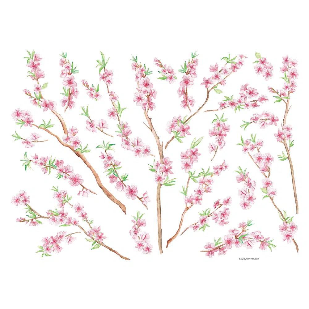 Κλαδί αυτοκόλλητα διακόσμησης βινυλίου